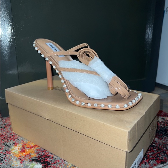 Steve Madden Studded Lace Up Heels - Picture 2 of 6